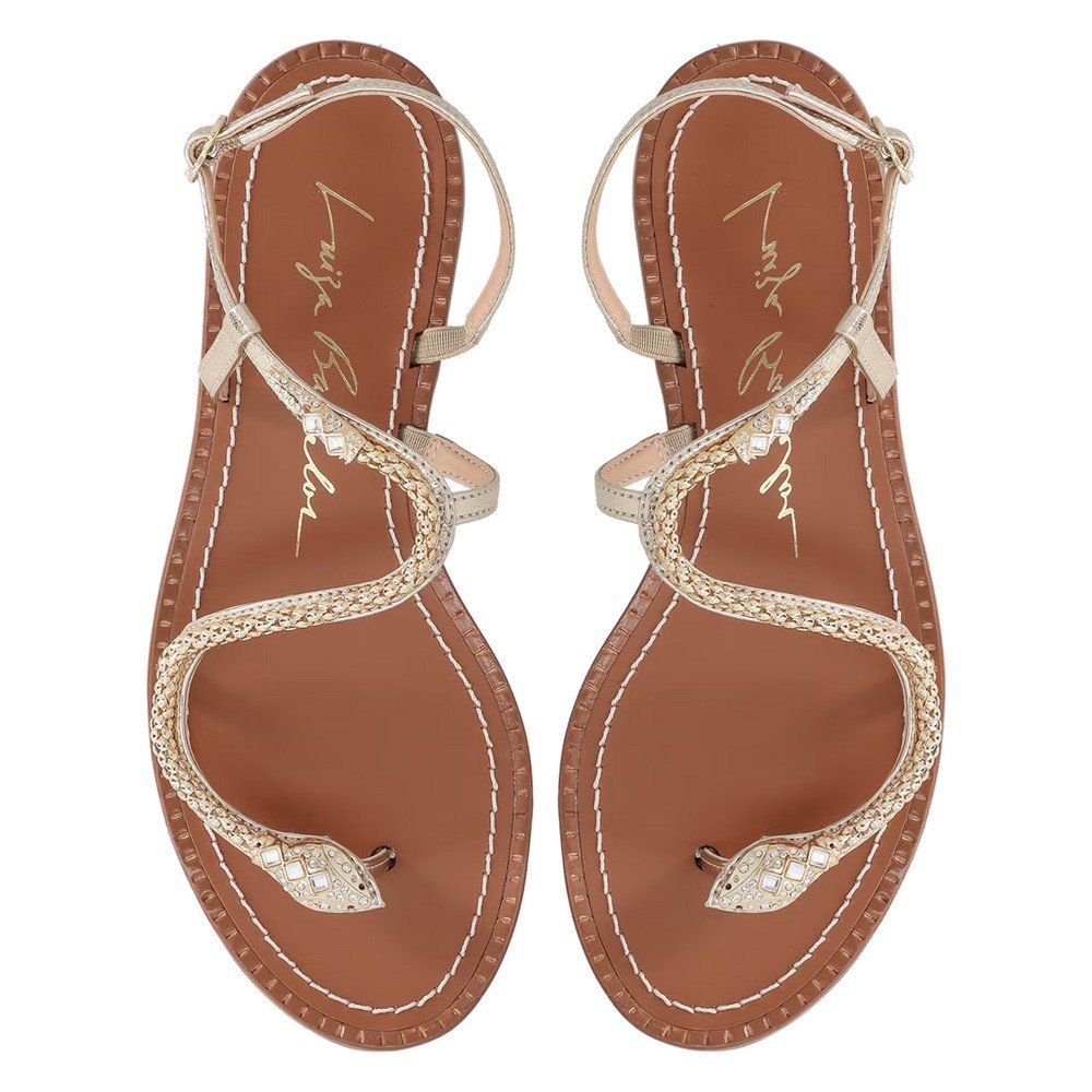 Rasteira Serpente Luiza Barcelos 13010119 Dourado 4