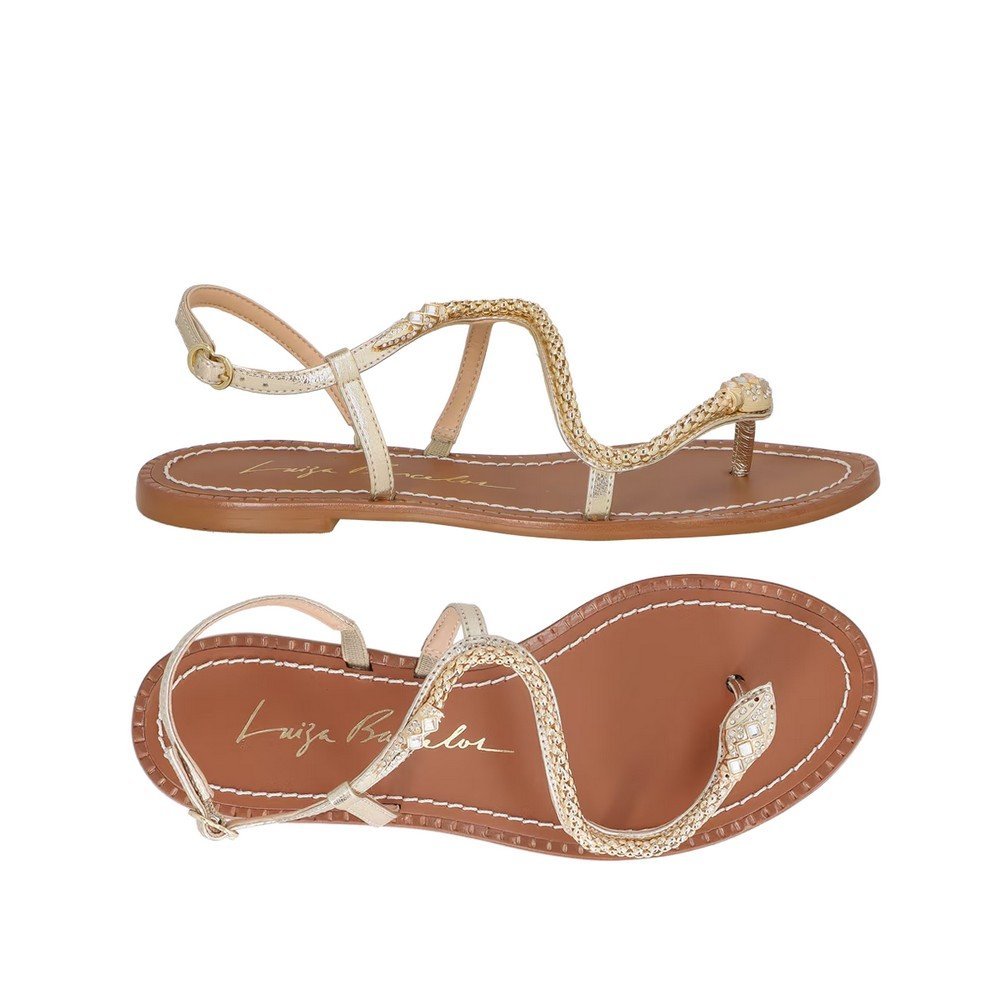 Rasteira Serpente Luiza Barcelos 13010119 Dourado 5