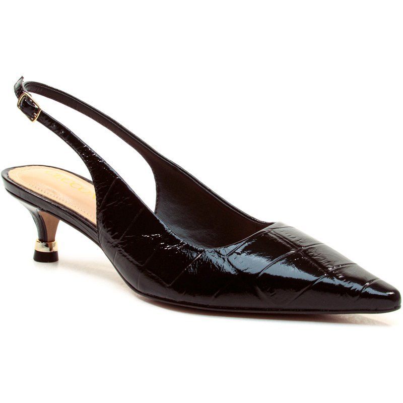 Scarpin Slingback Cecconello 2939001 Preto 2