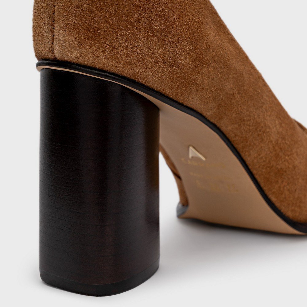 Scarpin Salto Alto Carrano 978001 Marrom 4
