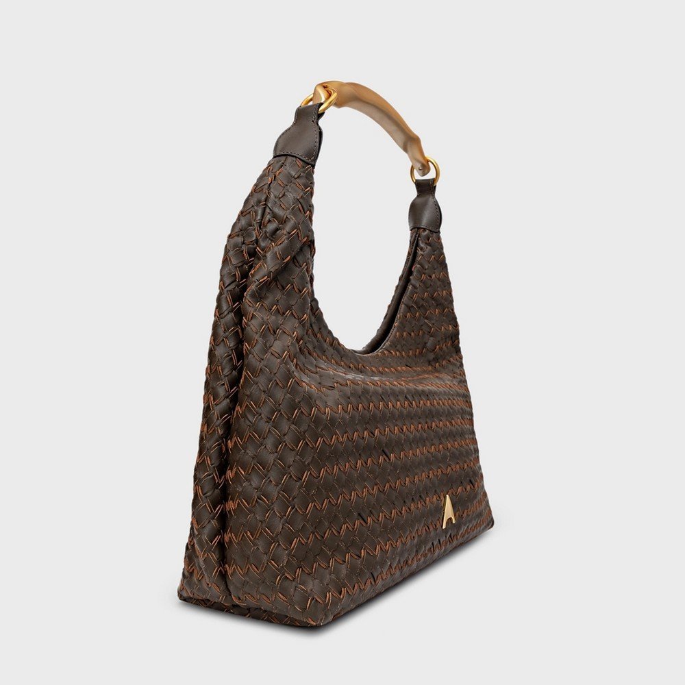 Bolsa Hobo Tressë Carrano 800903 Marrom 2