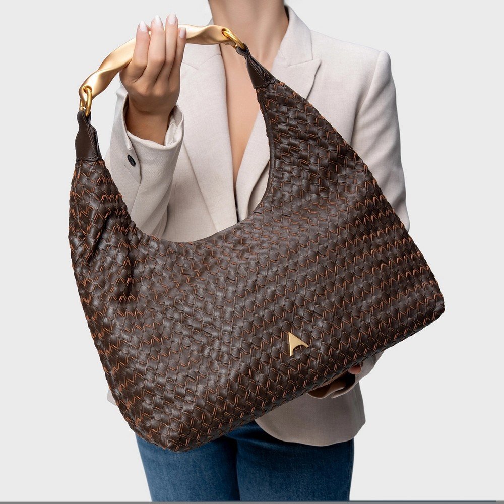 Bolsa Hobo Tressë Carrano 800903 Marrom 5