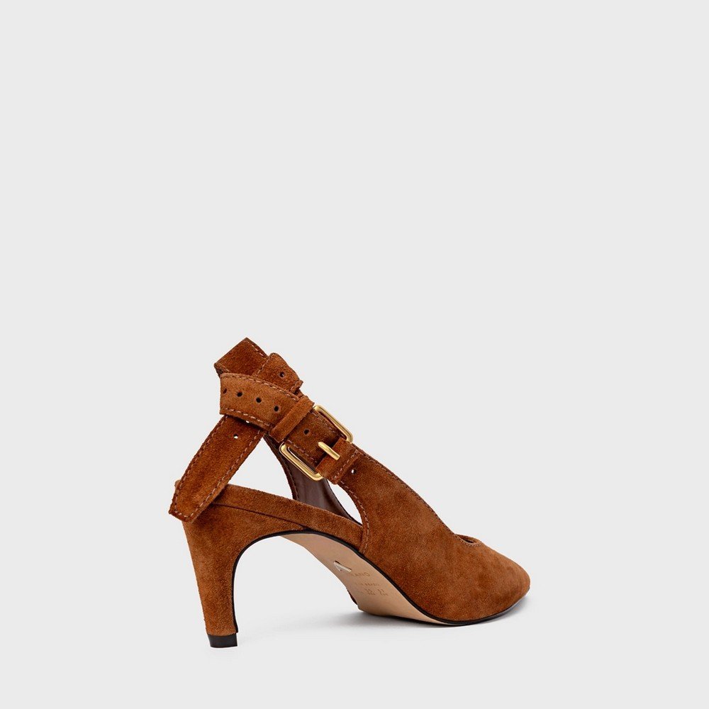 Scarpin Slingback Carrano 853020 Marrom 3