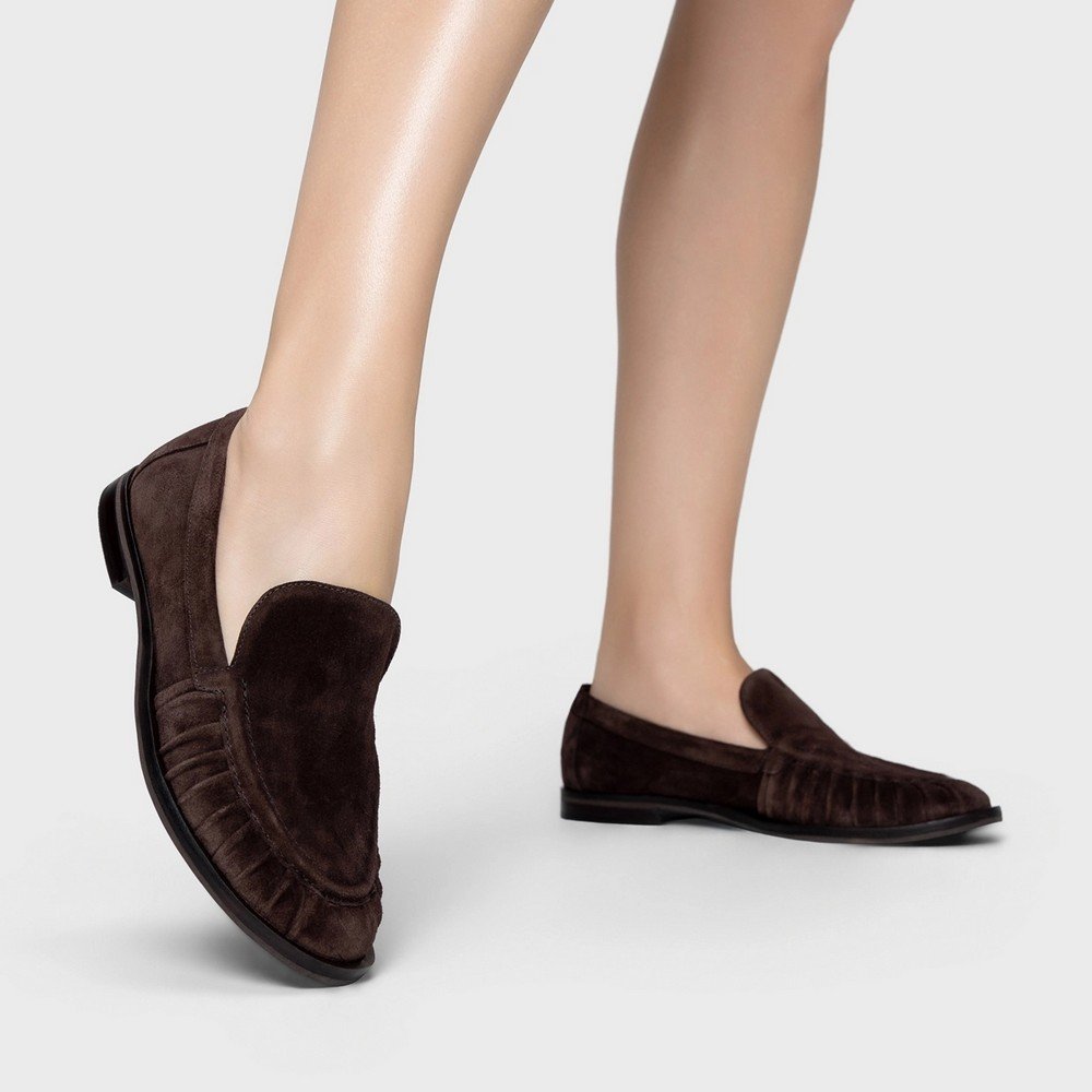 Loafer Drapeado Carrano 871006 Marrom Escuro 5
