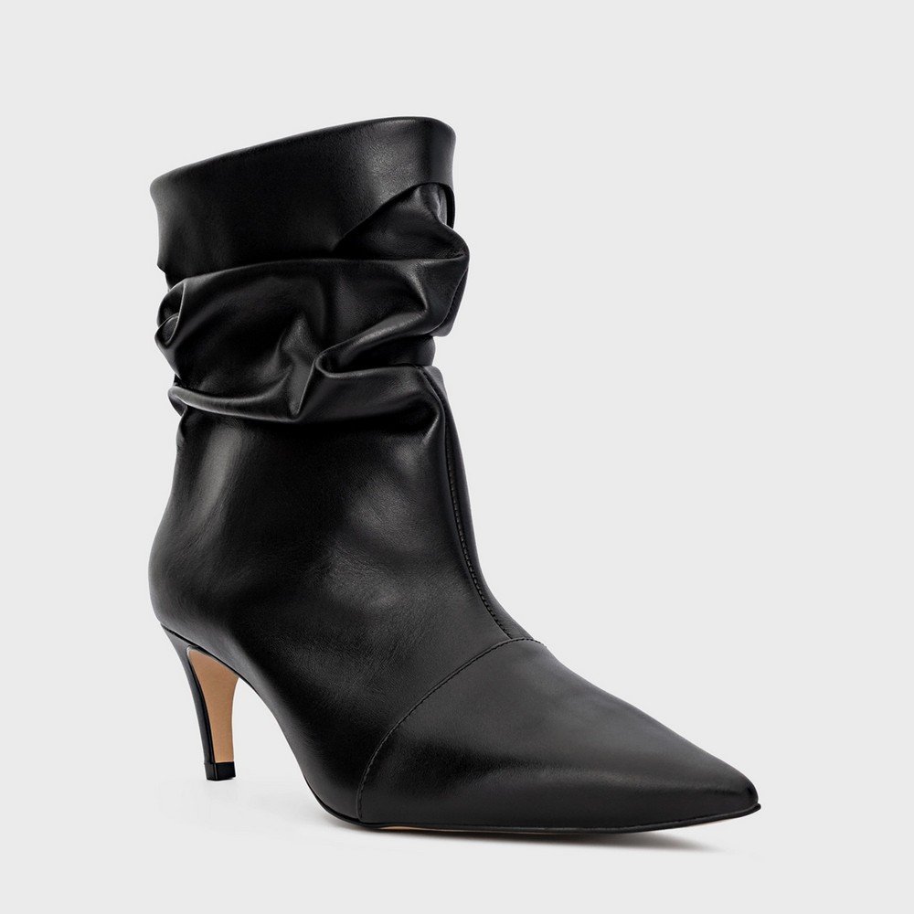Bota Slouchy Couro Carrano 853019 Preto 2