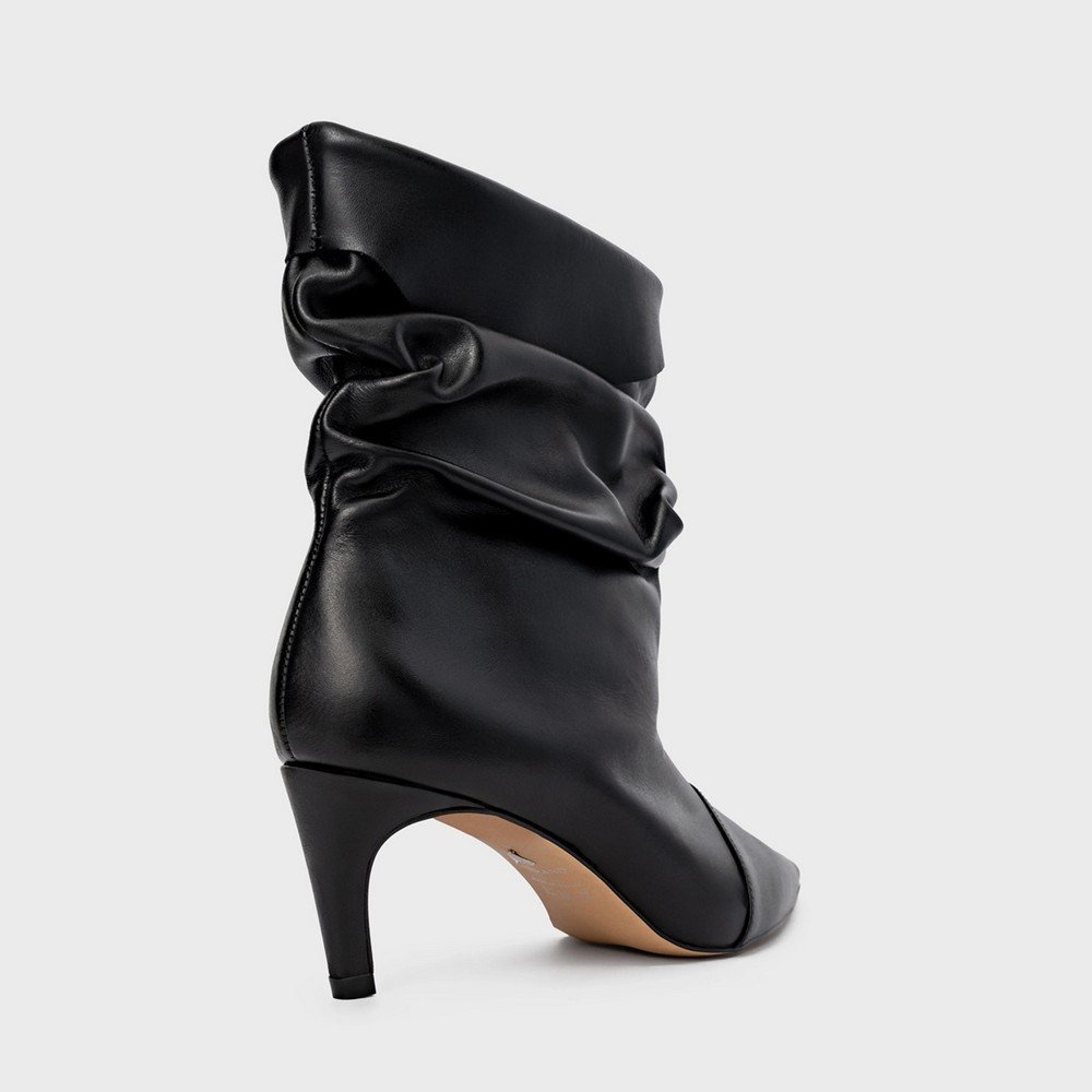 Bota Slouchy Couro Carrano 853019 Preto 3