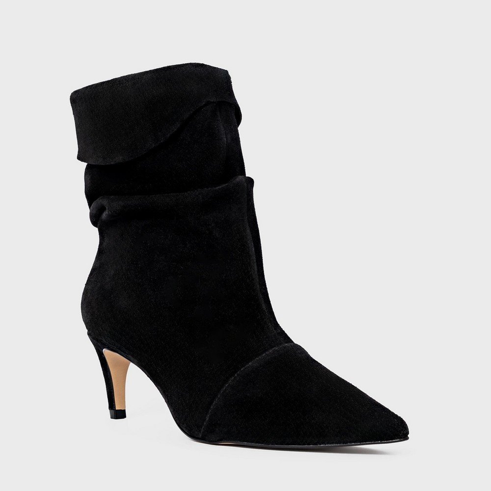 Bota Slouchy Suede Carrano 853019C Preto 2