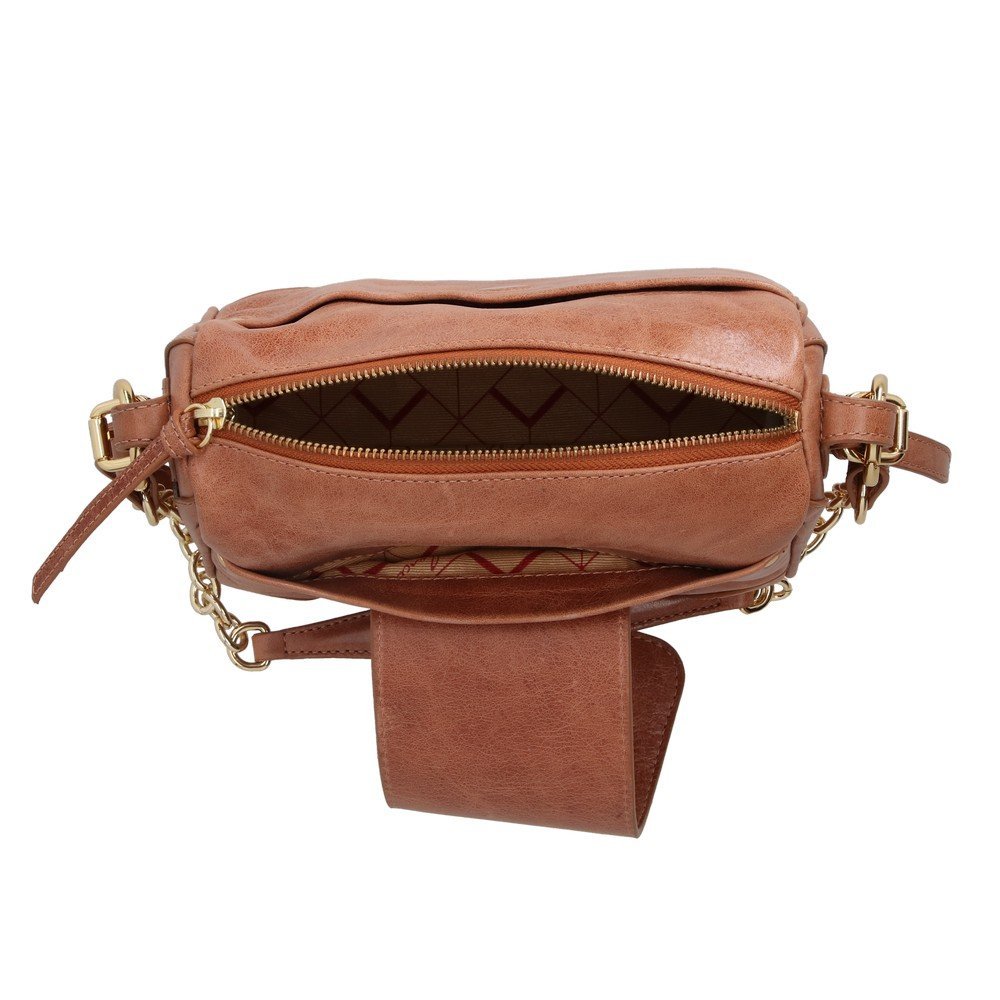 Bolsa Em Couro Com Corrente Luiza Barcelos 77771419 Marrom 4
