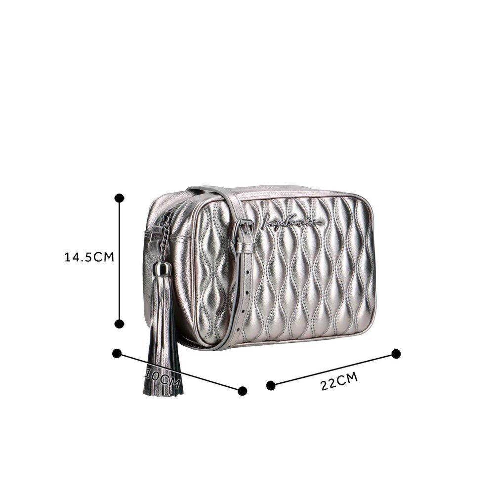 Bolsa Viena Luiza Barcelos 77770041 Titanio 5