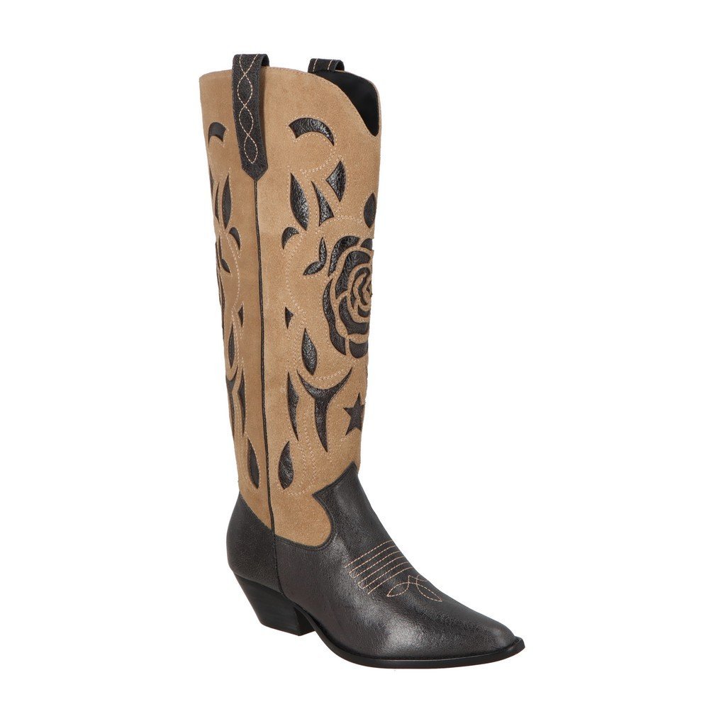 Bota Western Couro Luiza Barcelos 12680039 Bege 2