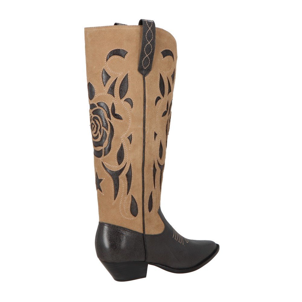 Bota Western Couro Luiza Barcelos 12680039 Bege 3