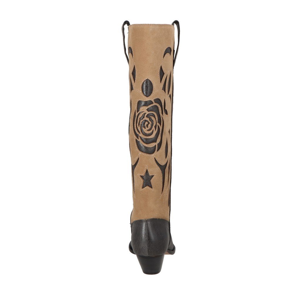 Bota Western Couro Luiza Barcelos 12680039 Bege 4