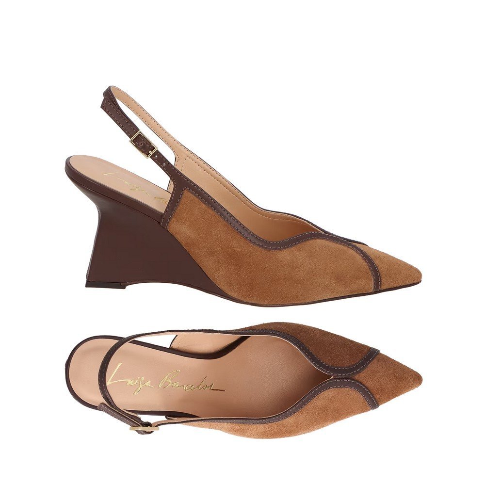 Scarpin Slingback Anabela Luiza Barcelos 13420036 Marrom 5