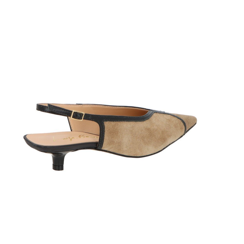 Scarpin Salto Baixo Slingback Luiza Barcelos 13780044 Marrom 3