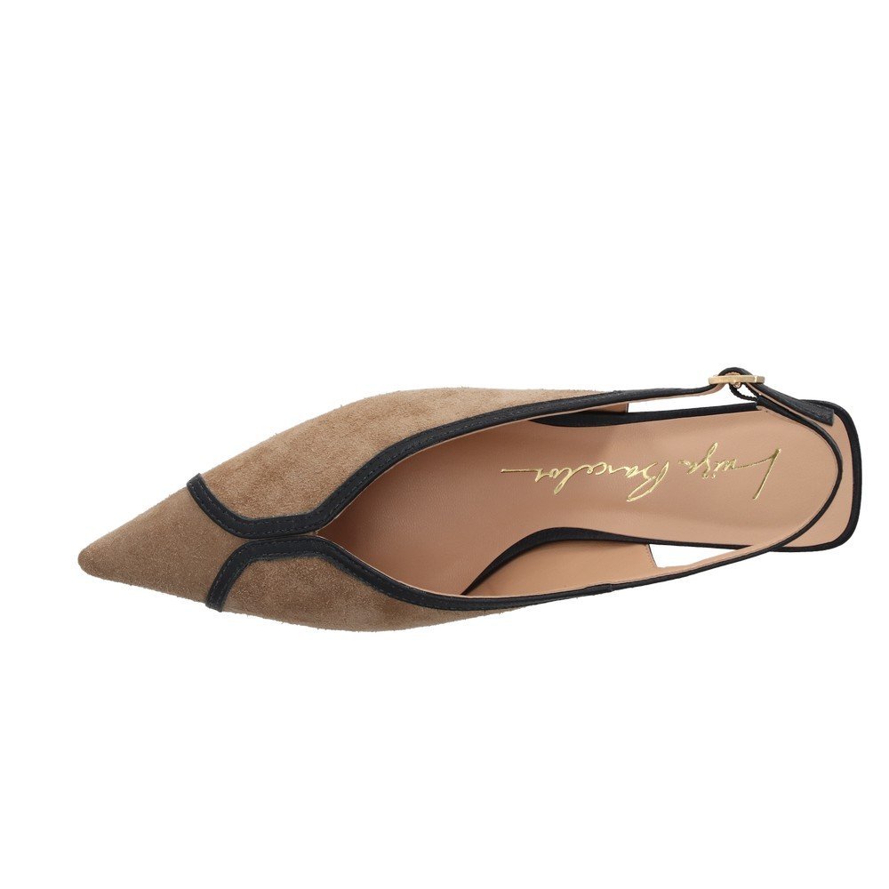 Scarpin Salto Baixo Slingback Luiza Barcelos 13780044 Marrom 4