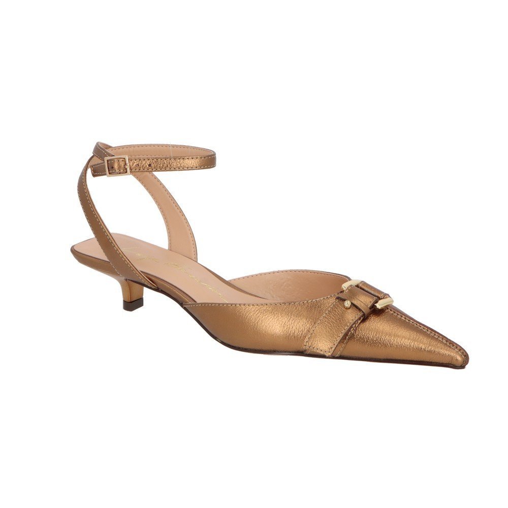 Scarpin Slingback Luiza Barcelos 13780043 Ouro Velho 2