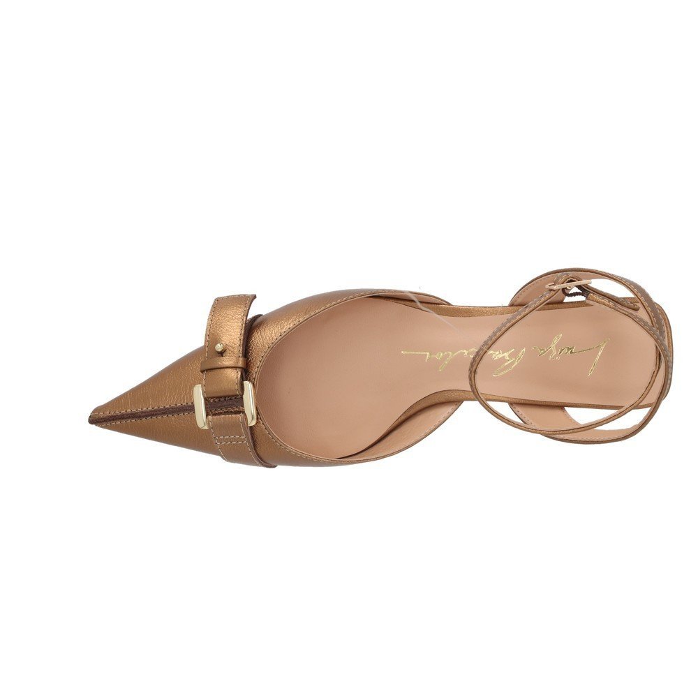 Scarpin Slingback Luiza Barcelos 13780043 Ouro Velho