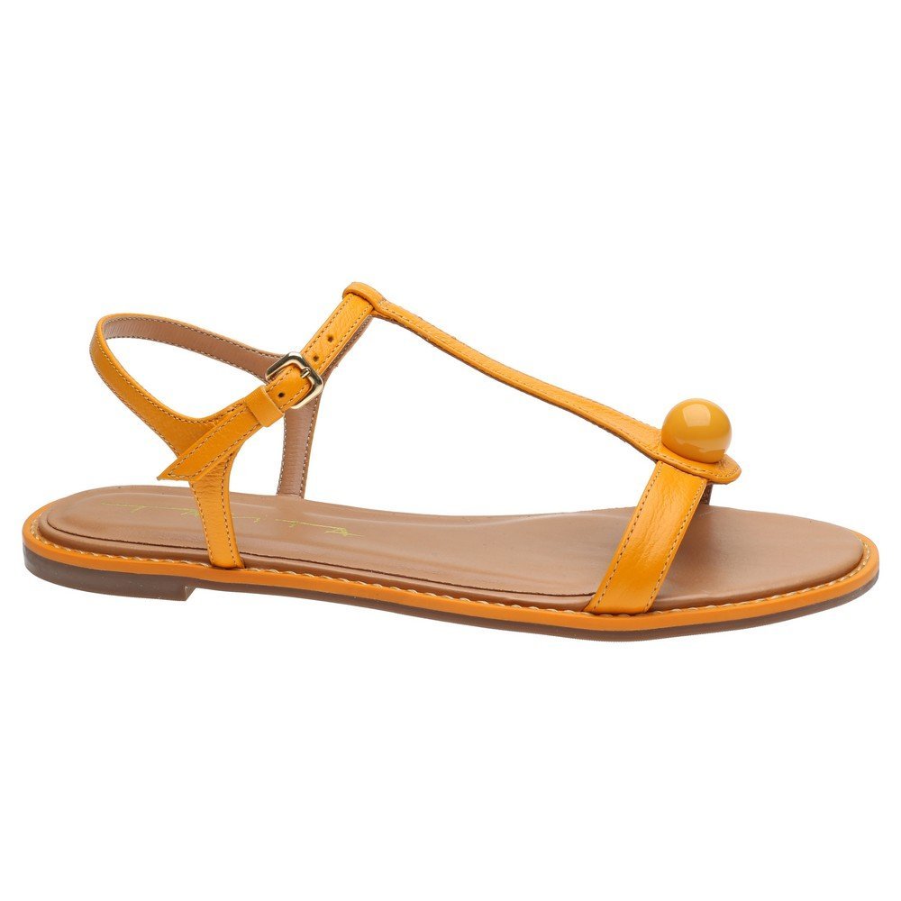 Rasteira Tabita 9692662 - Off White Laranja 1