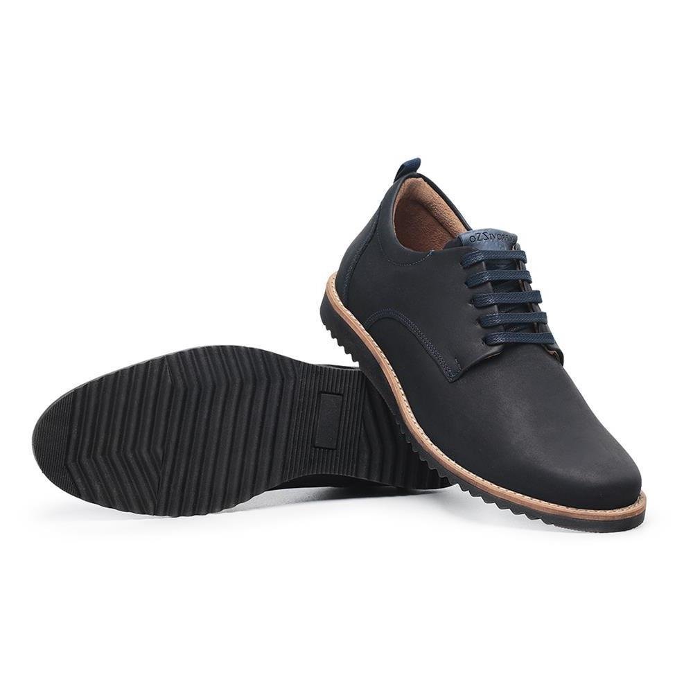 Sapato Casual Masculino Confortável Dia a Dia Elegante Azul 4