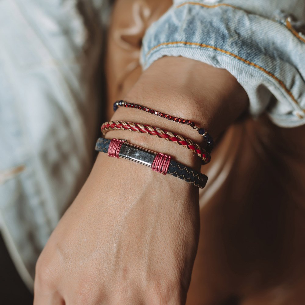 Bracelete Masculino Snake Marinho Azul 3