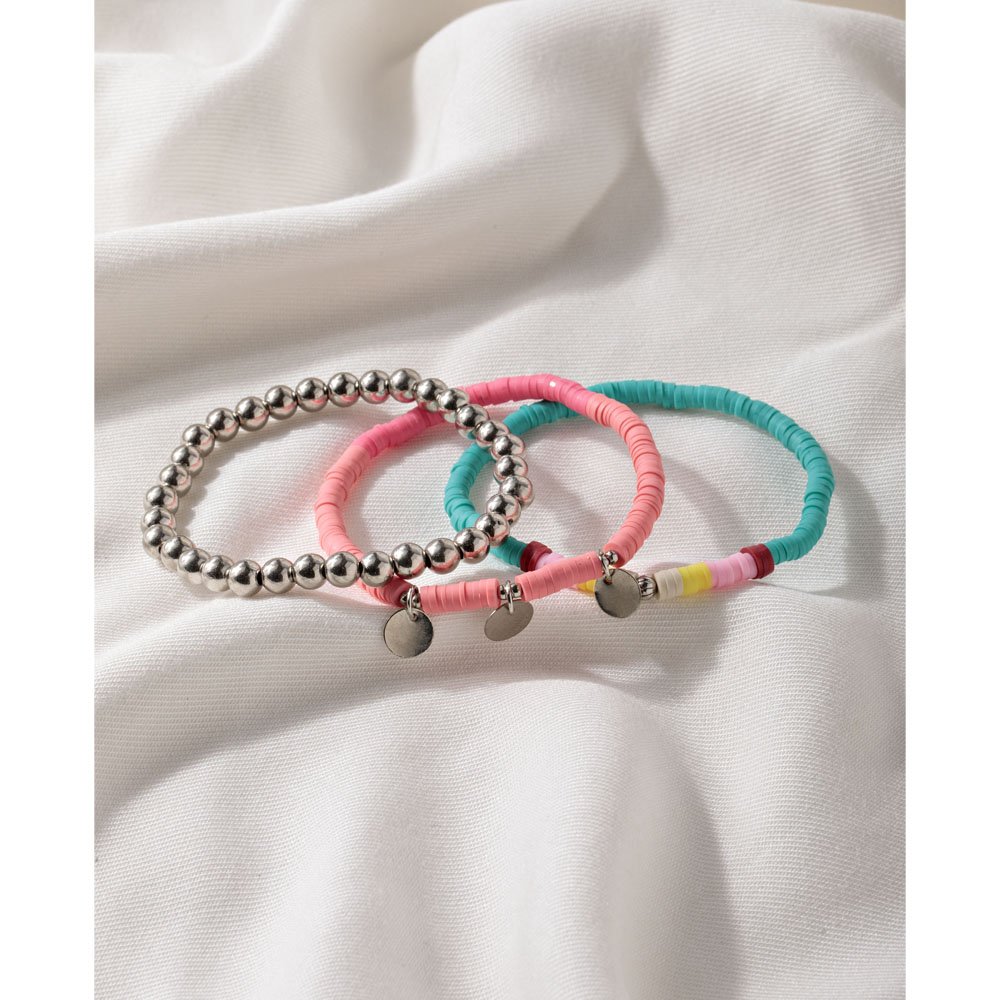 Kit de Pulseiras Feminina Borrachinhas Coloridas True 2
