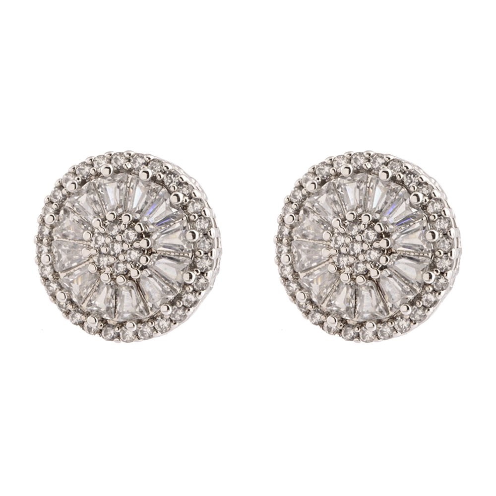 Brinco Feminino Highlight Ródio Branco Glow Pearls Prata 1