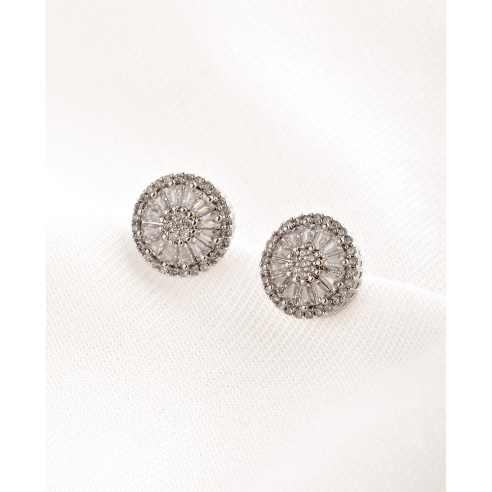 Brinco Feminino Highlight Ródio Branco Glow Pearls Prata 2