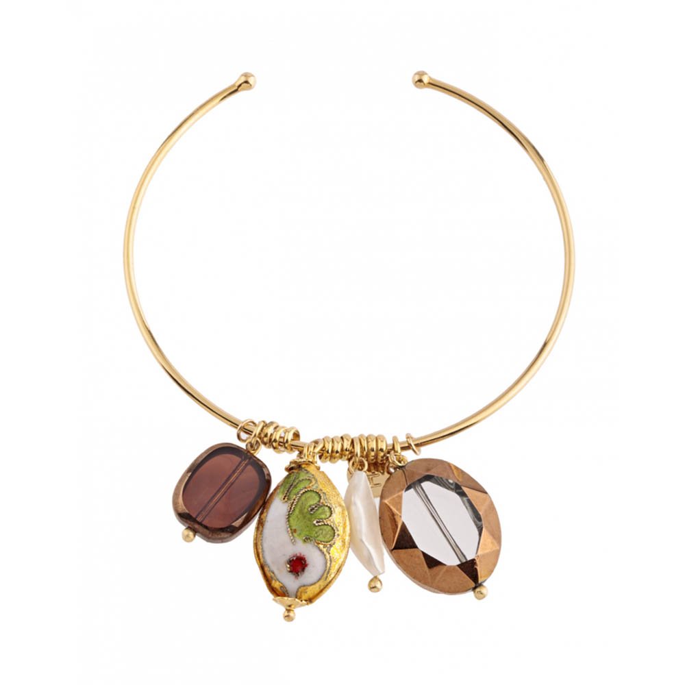 Bracelete Feminino Cloisonné Chic Stone