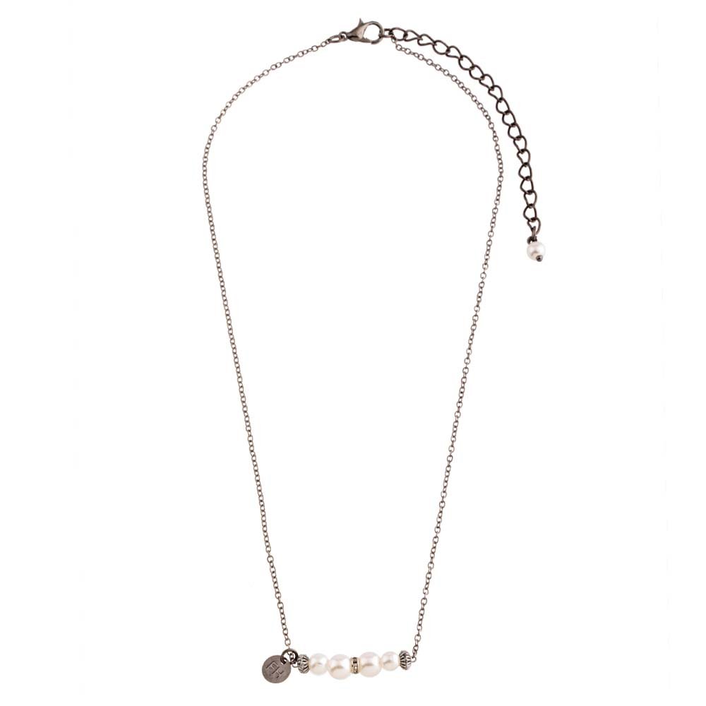 Colar Feminino Pretty Grafite Harmony Cinza 1