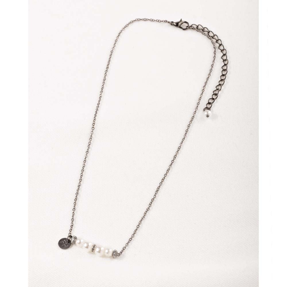 Colar Feminino Pretty Grafite Harmony Cinza 2