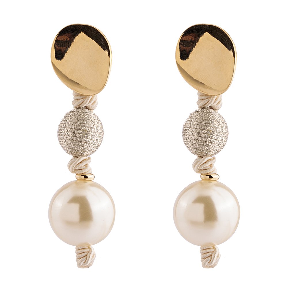 Brinco Feminino Node Forever Pearls Dourado 1