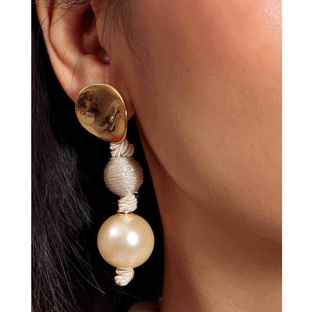 Brinco Feminino Node Forever Pearls Dourado 3