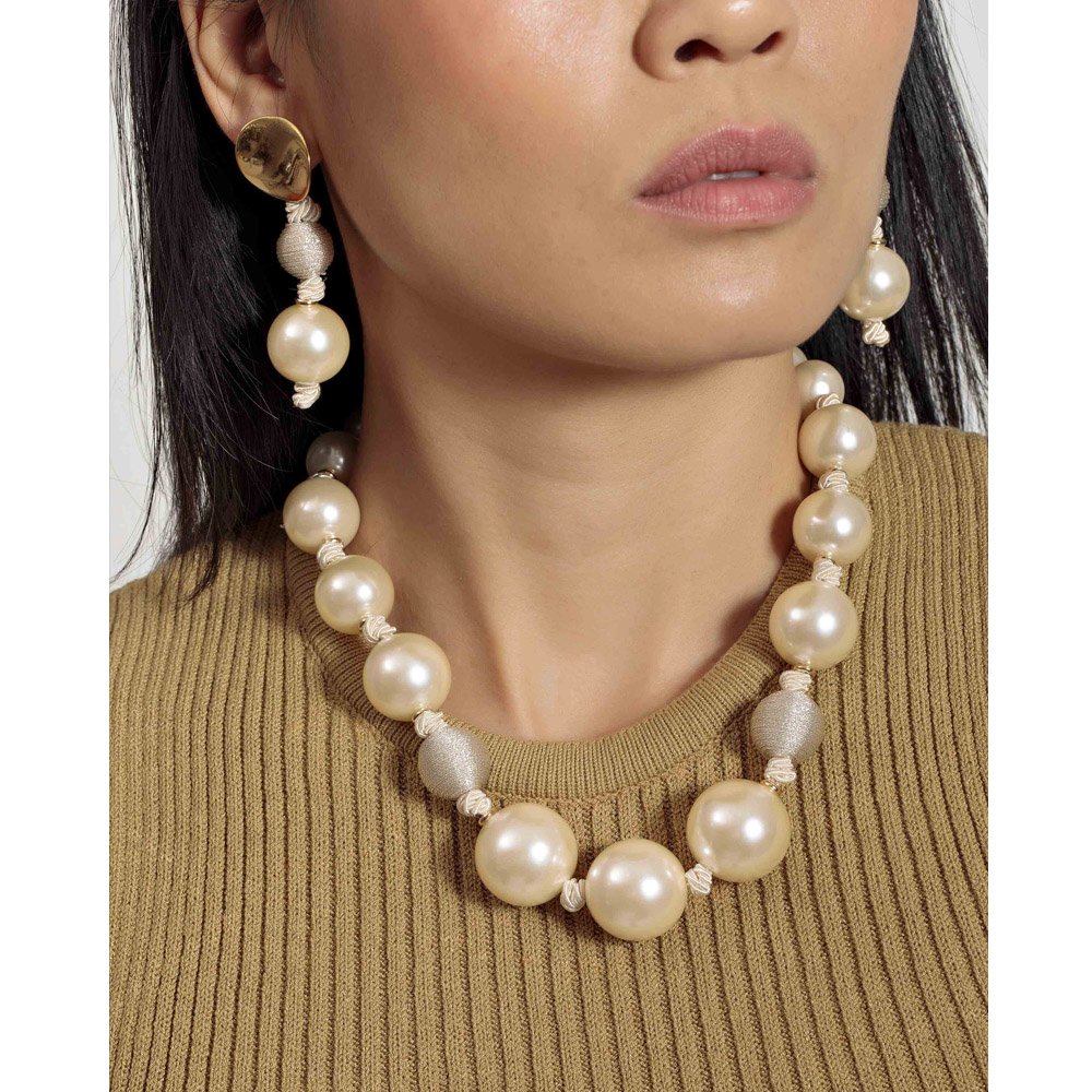 Brinco Feminino Node Forever Pearls Dourado 4