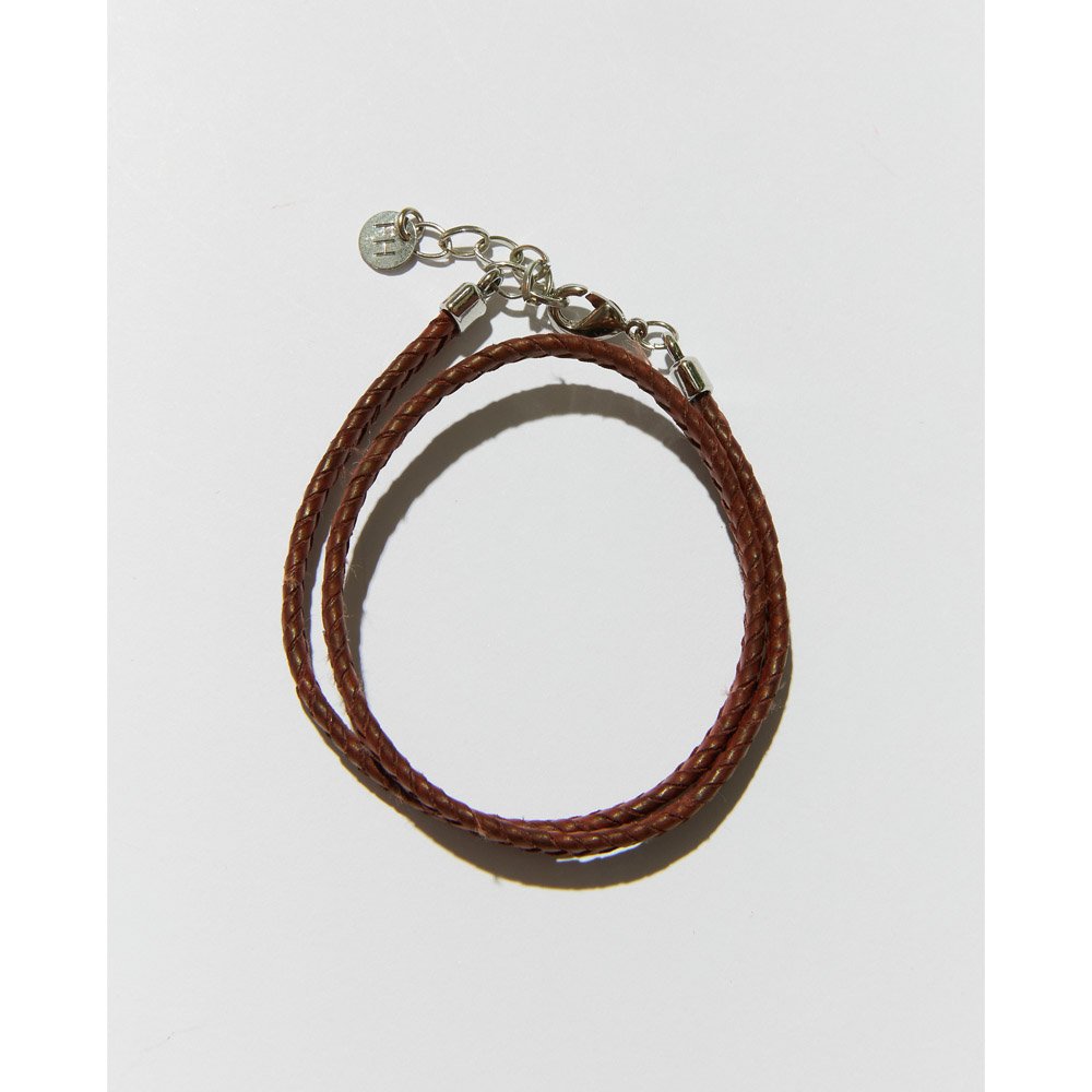 Pulseira Masculina Double Knot Marrom Natural Urban Marrom 2