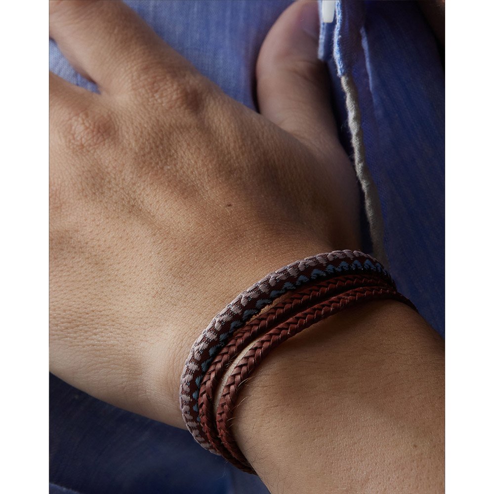 Pulseira Masculina Double Knot Marrom Natural Urban Marrom 5