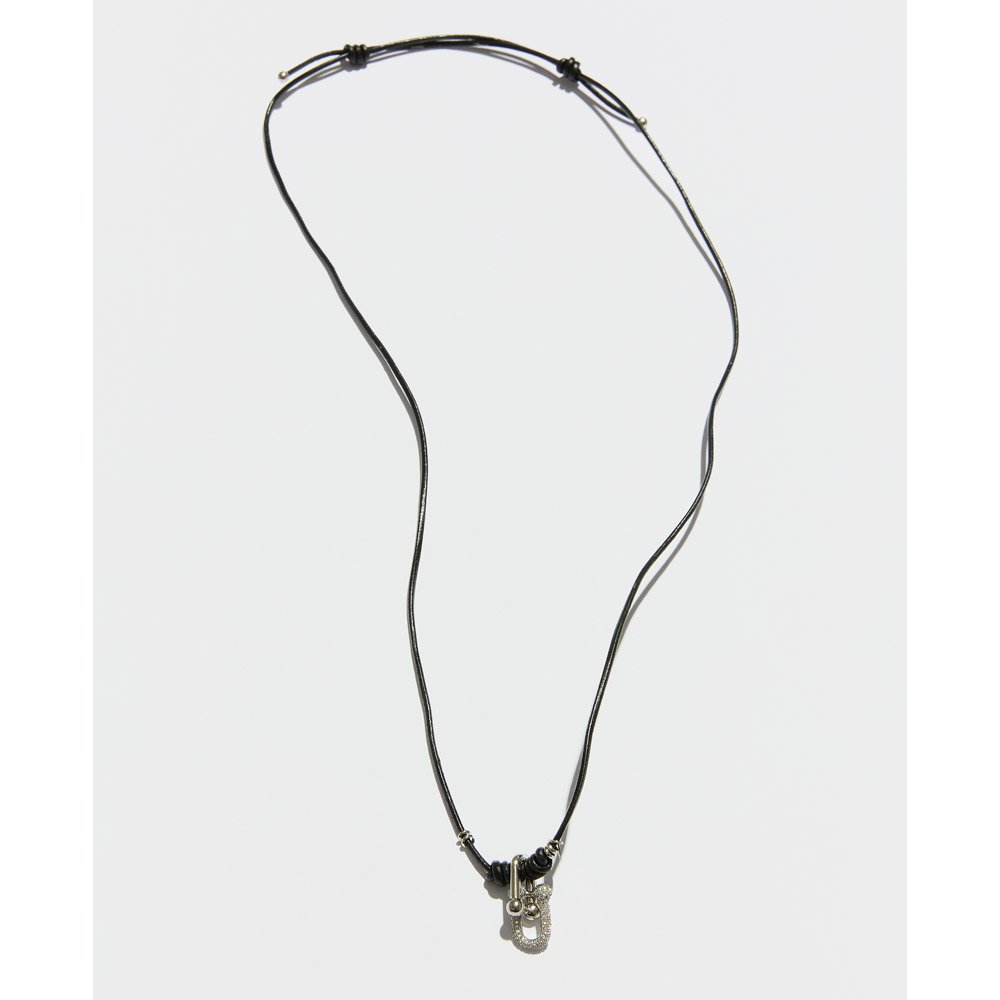 Colar Masculino Fortune Prateado Noir Preto 2