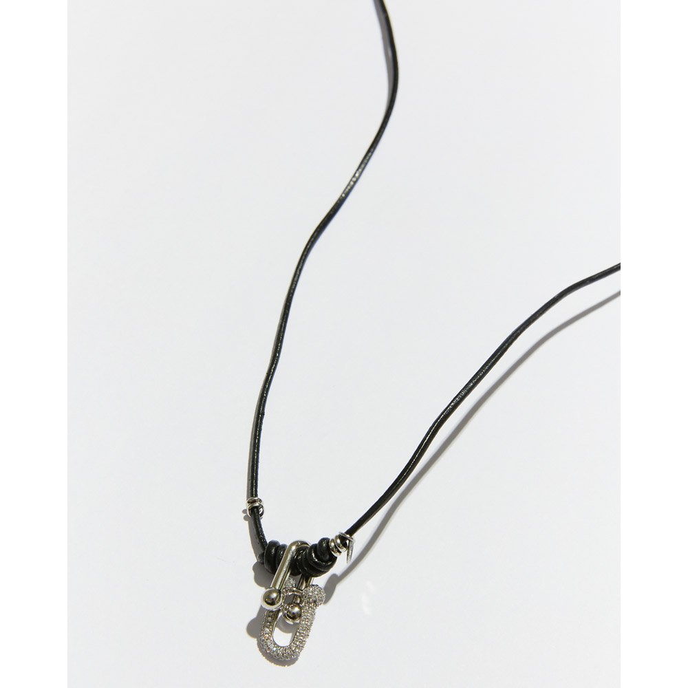 Colar Masculino Fortune Prateado Noir Preto 3