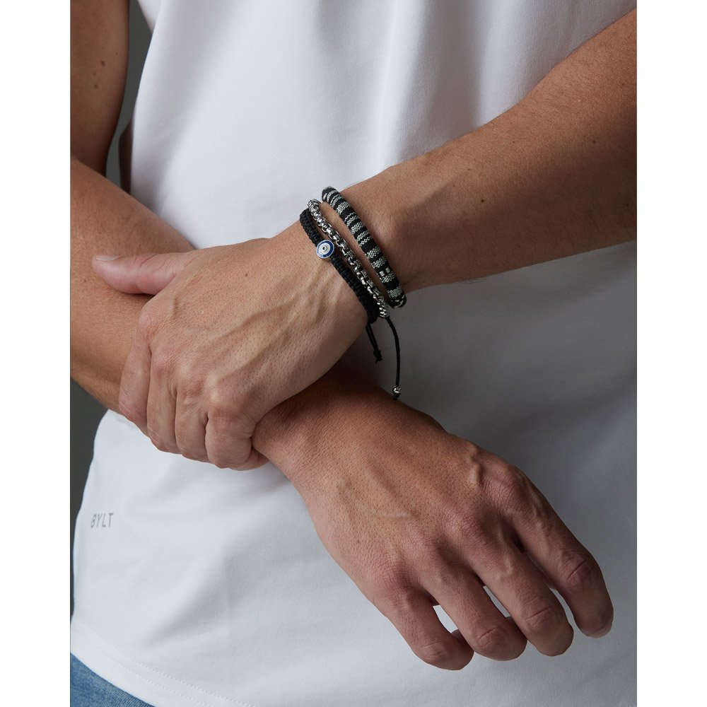 Kit Pulseiras Masculinas Abyssus Noir Preto 3