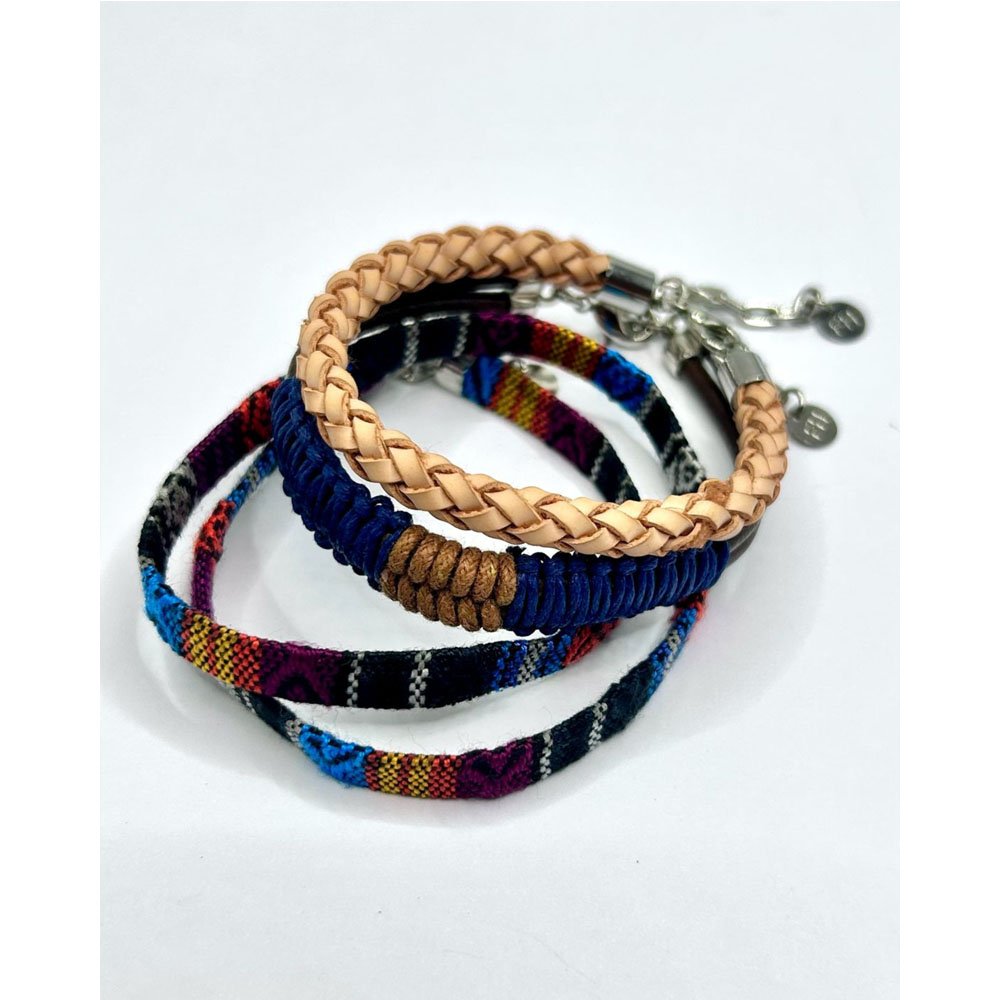 Kit Masculino Pulseiras String Blend 3 Peças Multicores 2