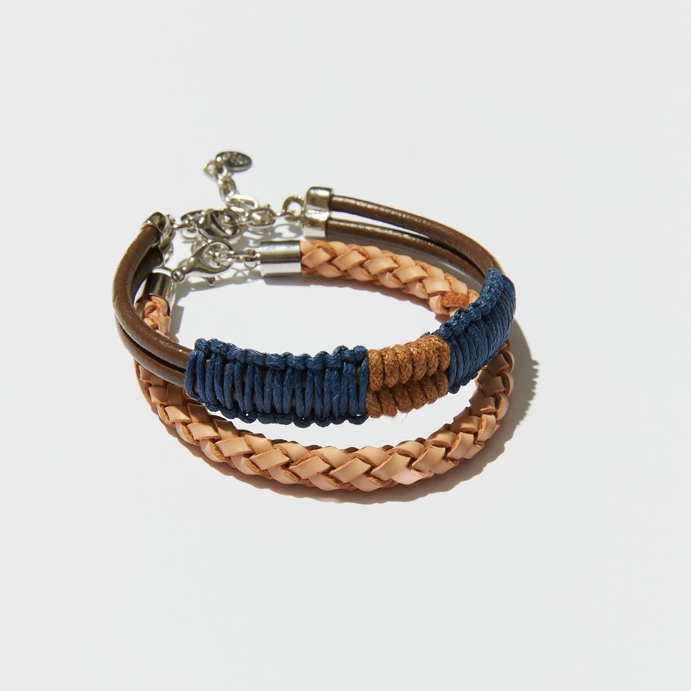 Kit Masculino Pulseiras String Blend 3 Peças Multicores 4