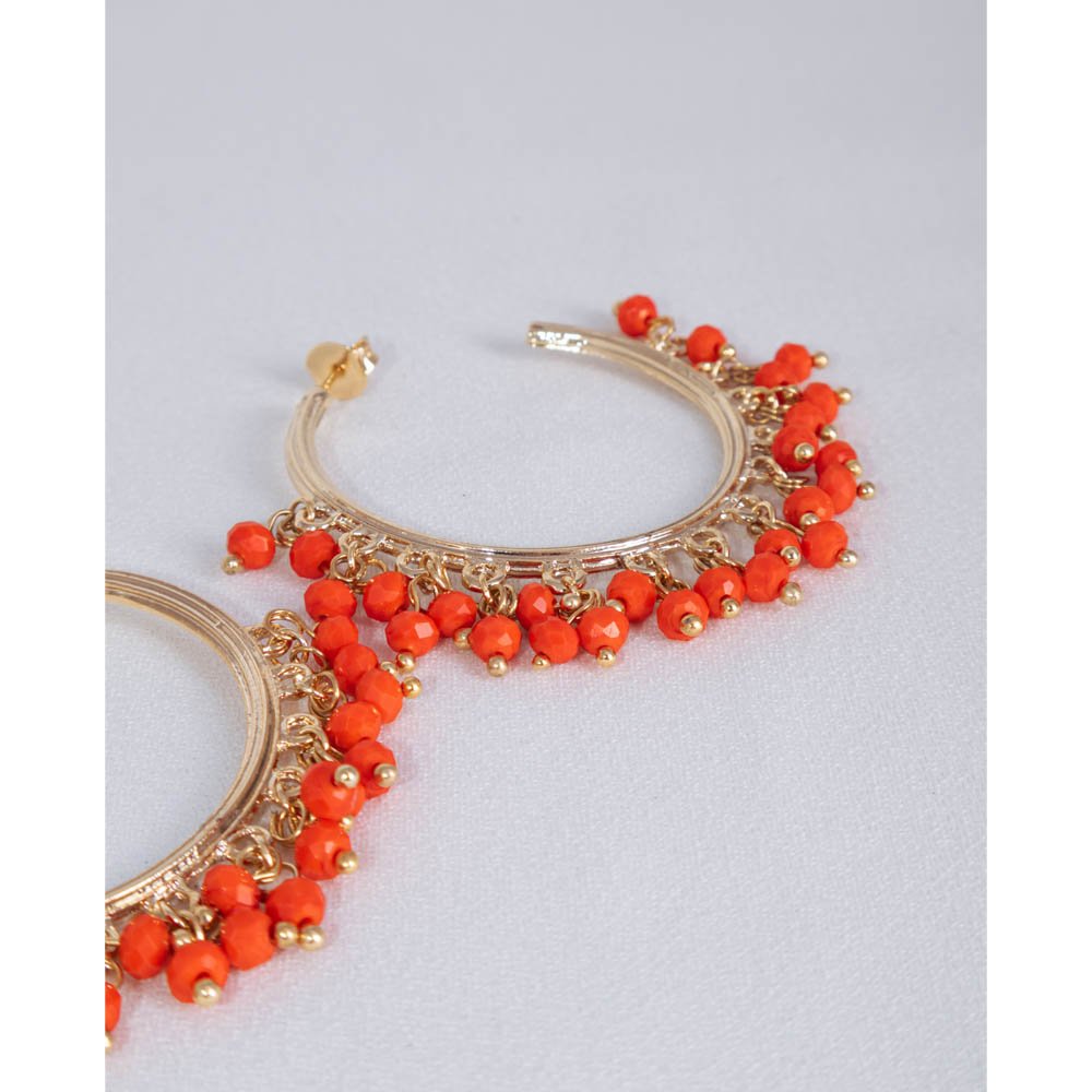 Brinco Feminino Argola Coral Dourado Gipsy Soul Dourado 5