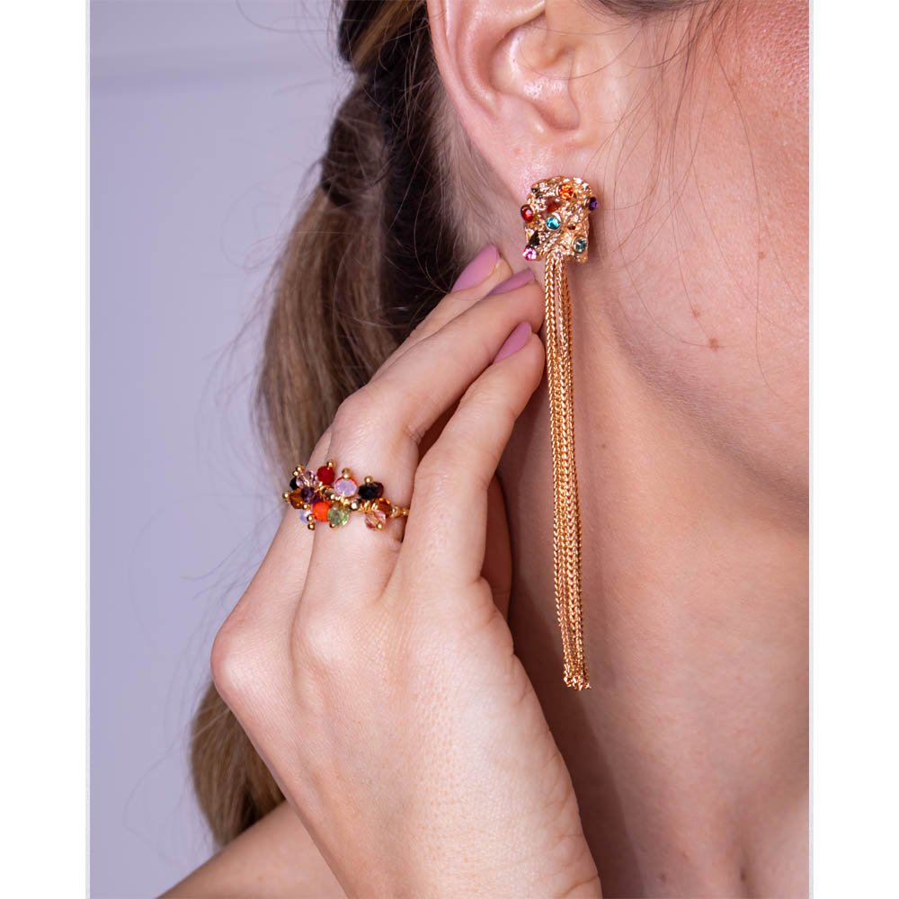 Brinco Feminino Geometric Dourado Gipsy Soul Dourado 2