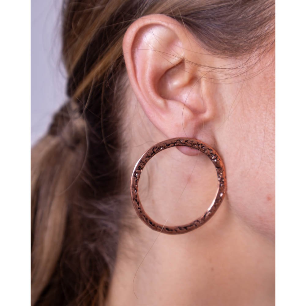 Brinco Feminino Hoop Rustic Cobre Gipsy Soul Cobre 2