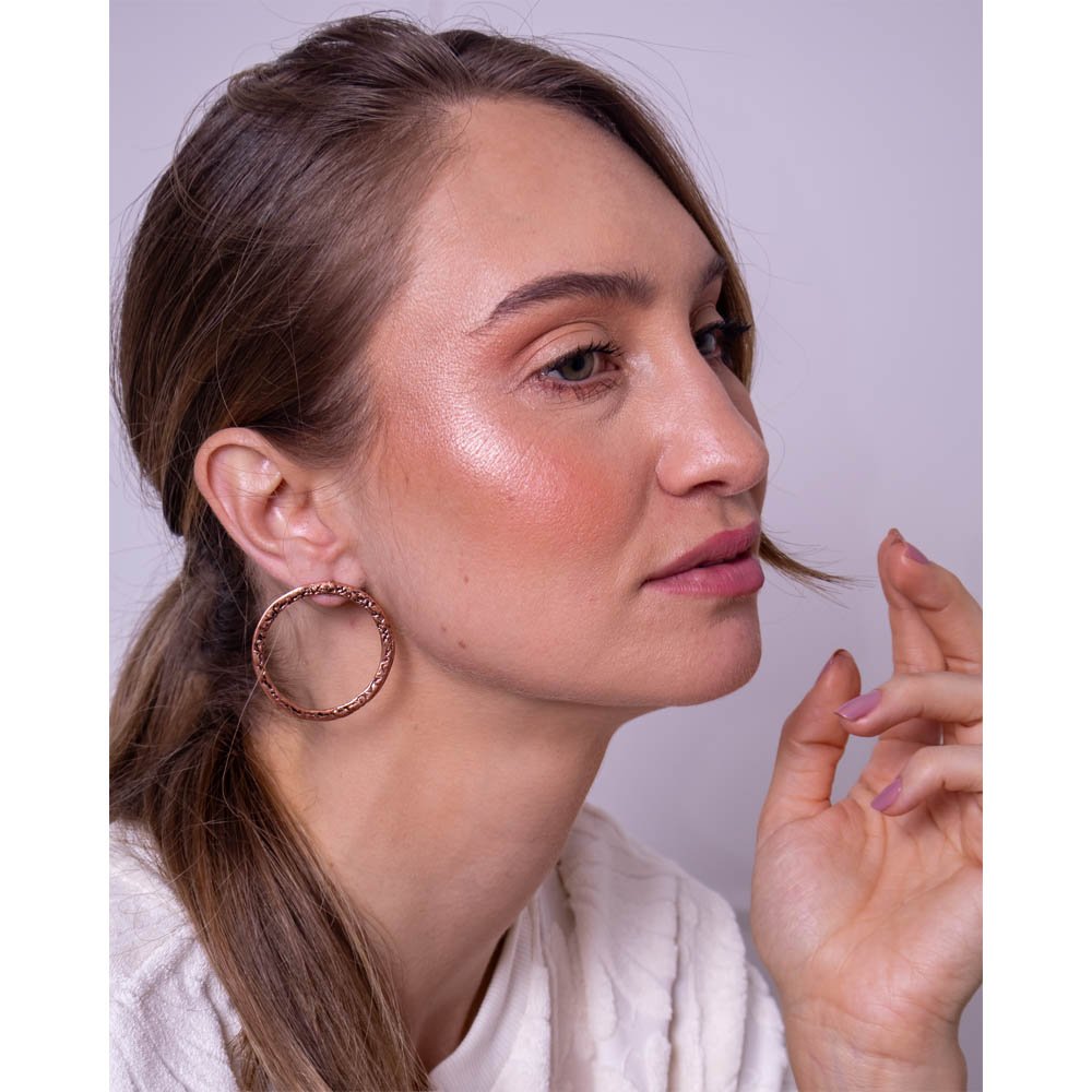 Brinco Feminino Hoop Rustic Cobre Gipsy Soul Cobre 3