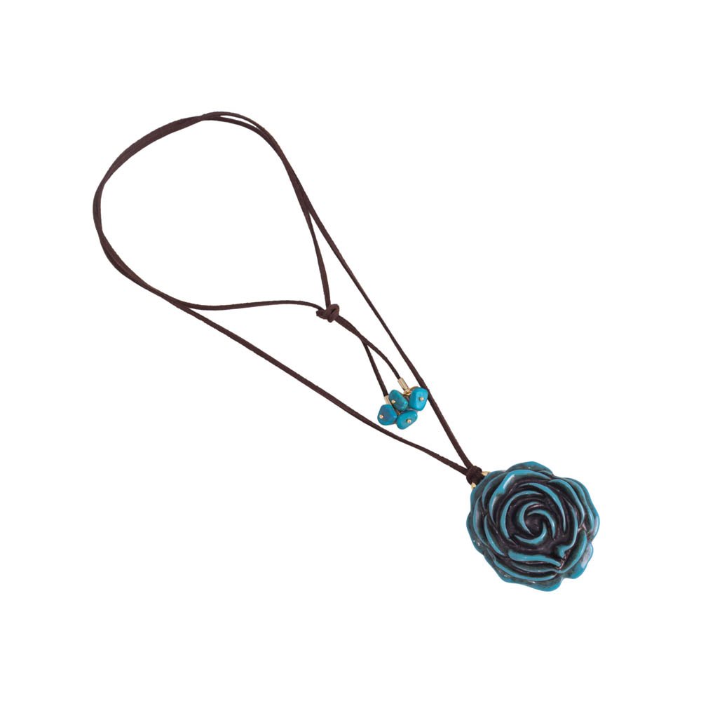 Colar Feminino Blue Cord Dourado Gipsy Soul