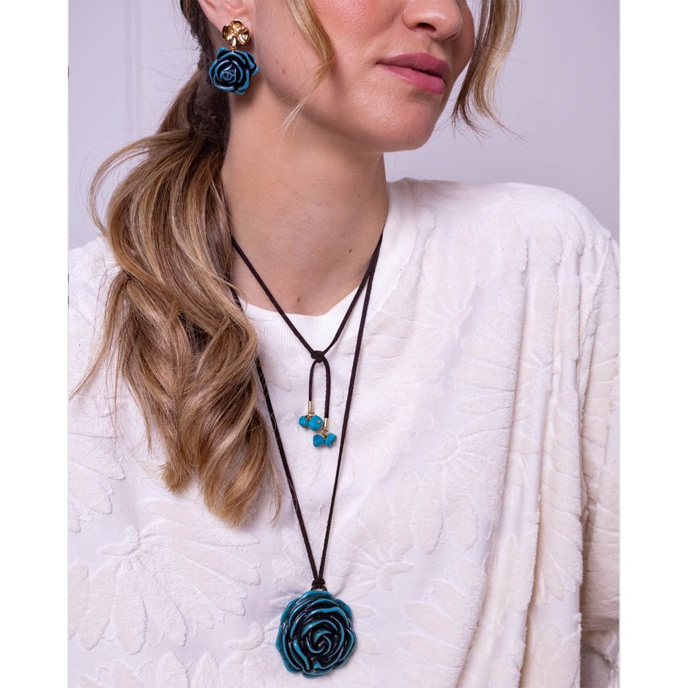 Colar Feminino Blue Cord Dourado Gipsy Soul Dourado 2