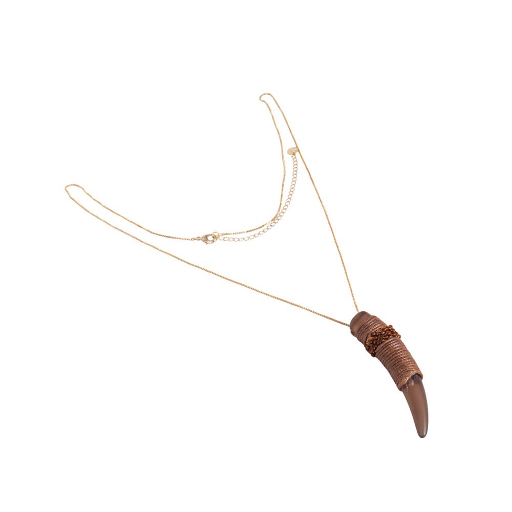 Colar Feminino Boho Resina Dourado Gipsy Soul Dourado 1