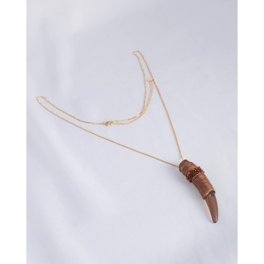 Colar Feminino Boho Resina Dourado Gipsy Soul Dourado 5