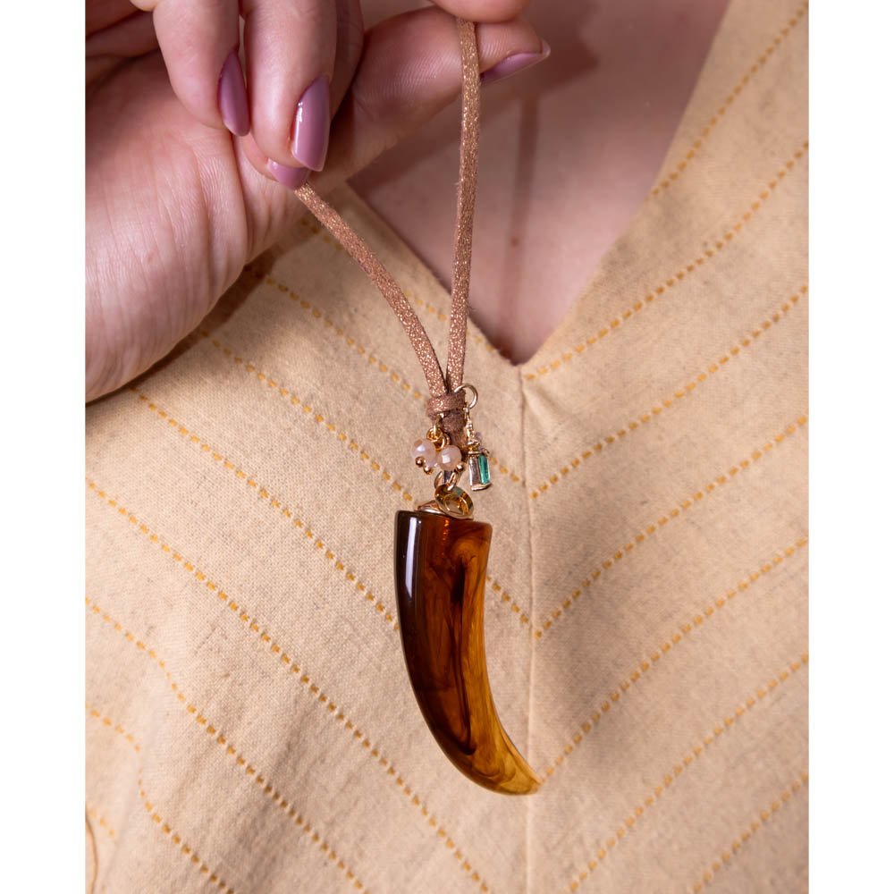 Colar Feminino Camurça Dourado Gipsy Soul Dourado 3