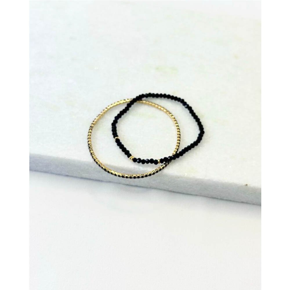 Pulseira Feminina Duo Black Dourada Gipsy Soul Multicores 2